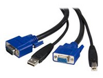 3 m 2-i-1 universell USB KVM-kabel