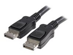 DisplayPort 1.2-kabel med lås ? certifierad, 3 m