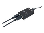 Manhattan USB-A Automatic Sharing Switch, 2x USB-B Ports, 480 Mbps (USB 2.0), Dual Control (Auto-Sensing or Manual), Bus Powered, Hi-Speed USB, inc 1x 1.5m USB-A to USB-B cable, Black, Three Year Warranty, Blister