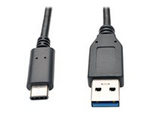 Tripp Lite Series USB-C to USB-A Cable (M/M), USB 3.2 Gen 2 (10 Gbps), Thunderbolt 3 Compatible, 3 ft. (0.91 m)