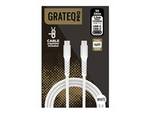 GRATEQ - USB-kabel - 24 pin USB-C (hane) till 24 pin USB-C (hane)