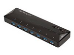 USB 3.0-hub med 7 portar och dedicerade laddningsportar