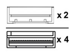 800GBase-CU direkt ansluten splitterkabel