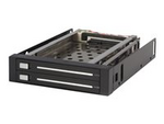 2 enheter 2,5" hyllfri hot swap SATA med flyttbara bakpanelshyllor