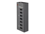 USB-laddningsstation med 7 portar, 5x 1A-portar och 2x 2A-portar