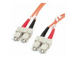 StarTech.com 1m (3.3ft) SC to SC OM1 Multimode Fiber Optic Cable, 62.5/125 Fiber Size, 10G Networks, LSZH Fiber Patch Cord