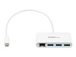 USB-C-hubb med 3 portar och Gigabit Ethernet
