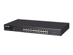 Intellinet 24-Port Gigabit Ethernet PoE+ Web-Managed Switch with 2 SFP Ports, 24 x PoE ports, IEEE 802.3at/af Power over Ethernet (PoE+/PoE), 2 x SFP, Endspan, 19" Rackmount