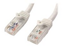 StarTech.com 2m CAT6 Ethernet Cable, 10 Gigabit Snagless RJ45 650MHz 100W PoE Patch Cord, CAT 6 10GbE UTP Network Cable w/Strain Relief, White, Wiring is UL Certified/TIA