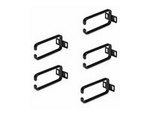 5-Pack 1U Vertical Cable Management D-Ring Hooks, Cable Manager For 19" Server Racks/Cabinets, Network Rack Wire Organizers, Cable Guide Rings