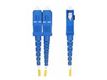 50m (164ft) LC to SC (UPC) OS2 Single Mode Duplex Fiber Optic Cable, 9/125µm, Laser Optimized, 10G, Bend Insensitive, Low Insertion Loss