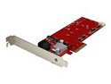 Startech 2x M.2 NGFF SSD RAID-kontrollerkort plus 2x SATA III-portar