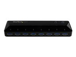 USB 3.0-hub med 10 portar och laddnings- &amp; synkningsportar
