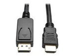 Tripp Lite Series DisplayPort 1.2 to HDMI Adapter Cable (DP with Latches to HDMI M/M), 4K, 6 ft. (1.8 m)