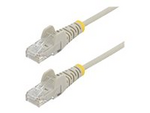 StarTech.com 50cm Slim LSZH CAT6 Ethernet Cable, 10 Gigabit Snagless RJ45 100W PoE Patch Cord, CAT 6 10GbE UTP Network Cable w/Strain Relief, Grey, ETL, Low Smoke Zero Halogen