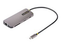 StarTech.com USB C-multiportadapter, 4K 60 Hz HDMI Video, 3-portars 5 Gbps USB-A-hubb, 100 W USB strömförsörjning Pass-Through, GbE, SD/MicroSD, 30 cm kabel, resedocka, dockningsstation för bärbar dator