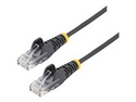 StarTech.com 50cm Slim LSZH CAT6 Ethernet Cable, 10 Gigabit Snagless RJ45 100W PoE Patch Cord, CAT 6 10GbE UTP Network Cable w/Strain Relief, Black, ETL/Low Smoke Zero Halogen