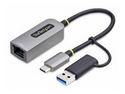 StarTech.com USB-C to Ethernet Adapter w/USB-A Adapter, Realtek RTL8153B