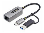 USB-C to Ethernet Adapter w/USB-A Adapter, Realtek RTL8153B