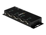 USB till DB9 RS232 seriell adapterhubb med 4 portar