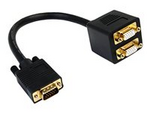 30 cm VGA till 2x VGA-videosplitterkabel ? M/F
